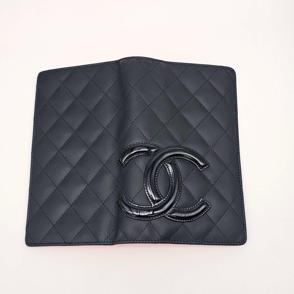 CHANEL Cambon Black Pink Lambskin Long Wallet 385-043025 - Picture 5 of 15